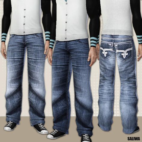 saliwa's Everyday Handsome-Male Jeans Sims Y2k Cc Male, Gender Neutral Sims 4 Cc, The Sims 4 Cc Men Clothes Jeans, Sims Cc Clothes Men Y2k, Sims 4 Cc 2000s Clothes Male, Sims 4 Cc Baggy Jeans Men, Ts3 Male Cc, Ts4 Male Jeans, Sims 4 Cc Male Formal Wear