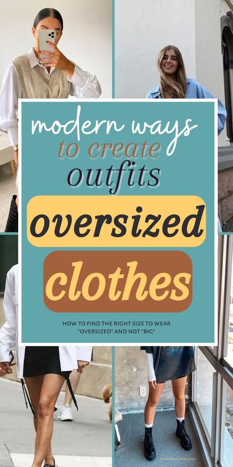 I always remember one thing when I am writing about oversized jackets or oversized shirt outfit ideas. I remember the image from FB where the woman is wearing something that she doesn't show off at all. It looks like when your mother buys something five sizes bigger. I want you to look great and not like this. I will prove that oversized is not the same as big. Oversized Shirt Outfit, Shirt Outfit Ideas, Oversize Jacket, Outfit Oversize, Jacket Outfit Women, Oversized Clothes, Flattering Outfits, Oversized Shirts, Oversized Jacket