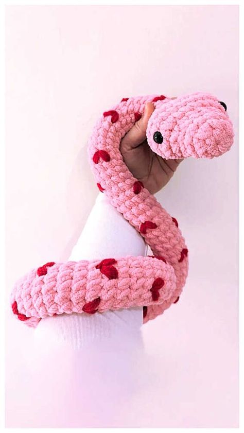 Crochet patterns Crochet Snake Plush Pattern, Crochet Python Pattern Free, How To Crochet A Snake Free Pattern, Crochet Plush Snake, Giant Crochet Snake, Cute Snake Crochet Pattern Free, Snake Crochet Pattern Free Amigurumi, Cute Crochet Snake, Crochet Snake Tutorial