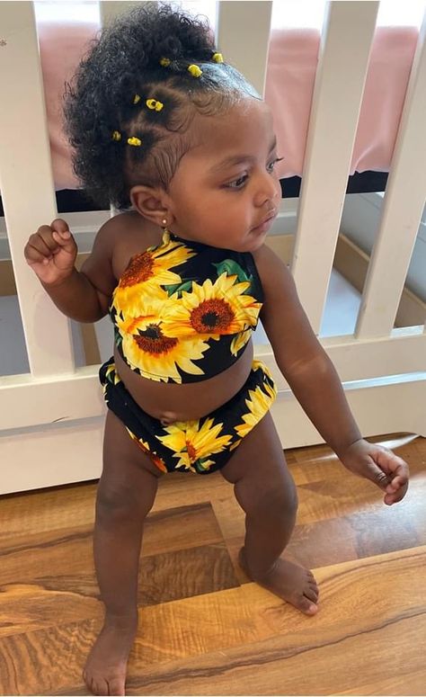 Baby Black Girls Hairstyles Natural, Baby Girl Hairstyles Infant Black, Simple Protective Styles, Infant Hairstyles Black, Black Babies Hairstyles Infant, Beaded Cornrows, Natural Hairstyles For Black Kids, Black Baby Hairstyles, Easy Natural Hairstyles