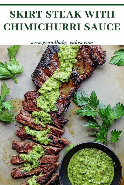 Flank Steak Marinade Easy, Chimichurri Beef, Steak Chimichurri, Flank Steak Marinade, Steak Marinades, Skirt Steak Marinade, Steak Marinade Easy, Marinade Flank Steak, Steak With Chimichurri Sauce