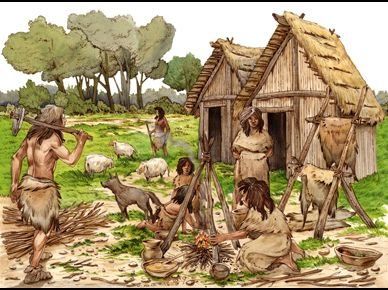 A Neolithic Revolution — Steemit Early Hominids, Neolithic Age, Neolithic Revolution, Agricultural Revolution, Village Drawing, Stone Age Art, Ancient Indian History, Prehistoric Man, Ages Of Man