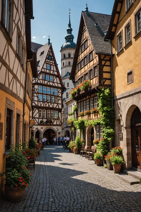 Uncover Hidden Gems in Germany That Most Tourists Miss! Bonito, Germany Village Small Towns, Germany Places To Visit, Southern Germany Travel, European Travel Aesthetic, Europa Aesthetic, Germany Travel Aesthetic, Germany Scenery, European City Aesthetic