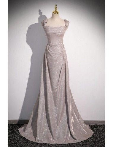 Photo - Google Photos Cute Prom Dresses Long Simple, Off Shoulder Long Dress Formal, Silver Sparkly Dress Aesthetic, Junior Prom Dresses Long Simple, Elegant Grey Dress, Grey Graduation Dress, Home Made Prom Dress, Regency Prom Dress, Prom Dresses Old Hollywood