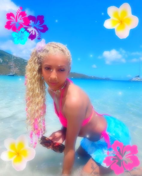 edited by me Tropicalcore Aesthetic Outfits, Tropical Core Outfit, Tropical Core, Gyaru Aesthetic, Coconut Dream, Barbie Summer, Y2k Summer, Beachy Style, Elegant Living Room Design