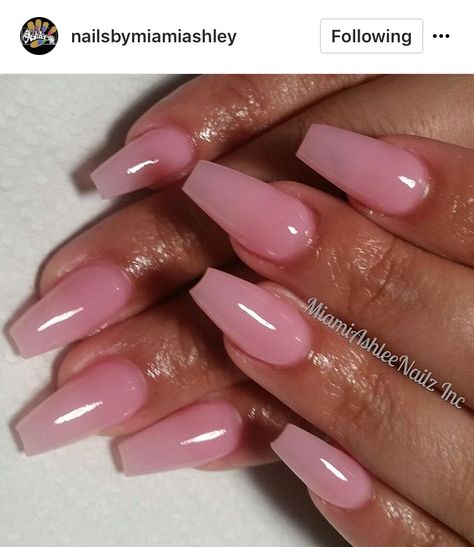 Pink Clear Nails, Pink Toe Nails, Clear Acrylic Nails, Pink Gel Nails, Acrylic Nails Coffin Short, Summer Acrylic Nails, Short Acrylic Nails Designs, Pink Nail, Pink Acrylic Nails