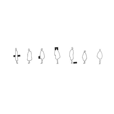 Zean Macfarlane on Instagram: “Queue - Zean Macfarlane #architecturepeople #architecturedrawing #people #queue #blackboxes #silhouette #outline #line #lineup #draw…” Zean Macfarlane, Human Sketch, Architecture Graphic Design, Architecture Portfolio Design, Architecture People, Sketches Of People, Architecture Collage, Architecture Graphics, Layout Architecture