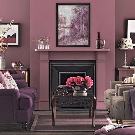 Plum tones living room | Living room decorating I love the colors... but would probably rather use them for the bedroom Plum Living Rooms, Plum Living Room, Brown And Cream Living Room, Dark Brown Couch Living Room, Grey And Brown Living Room, Brown And Blue Living Room, Brown Sofa Living Room, Purple Living Room, Brown Living Room Decor