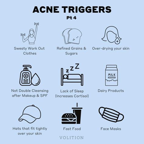 Best Face Serum For Acne Prone Skin, Tips For Acne Prone Skin, Acne Triggers, Food Triggers For Acne, Foods That Trigger Acne, How To Get The Biggest Glow Up, Acne Quotes, Acne Positivity Quotes, Quotes About Acne Positivity