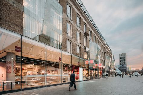 18 Septemberplein Renovation  / UN Studio Adaptive Reuse Building, Adaptive Reuse Architecture Concept, Adaptive Reuse Architecture, Reuse Architecture, Glass Structure, Building Renovation, Led Light Design, Zhengzhou, Adaptive Reuse