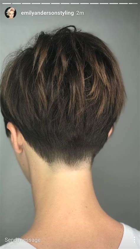 Front and Back Views of Short Haircuts For Women - - Image Search Results Hairstyles From The Back, Short Hair Back View, Short Hair Back, Short Hair Pixie Cuts, Pixie Haircut For Thick Hair, Pixie Hair, Short Layered Haircuts, Funky Hairstyles, Best Short Haircuts