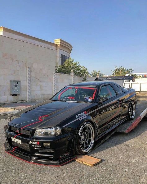 check out my page for more Nissan Gtr 34, Nissan Gtr R32, Nissan R34, Nissan Gtr R34, R34 Skyline, Gtr Car, Skyline Gtr R34, Nissan Nismo, Cars Aesthetic