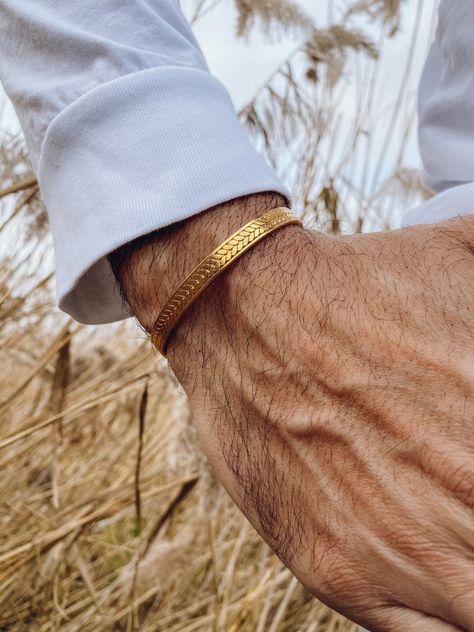 JEWELRY :: Bracelets :: Men Bracelets :: Gold Bangle Bracelet Men - Christina Christi Handmade Products Bracelet Men Gold, Gold Bracelet For Men, Mens Bracelet Gold Jewelry, Man Gold Bracelet Design, Antique Gold Bracelet, Mens Bangles, Bangles Making, Jewelry Bracelets Gold, Mens Gold Bracelets