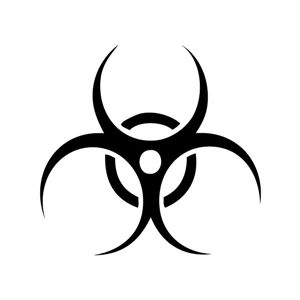 Bio Hazard Tattoo, Hazard Tattoo, Biohazard Tattoo, Hazard Symbol, Biohazard Symbol, Bio Hazard, Custom Temporary Tattoos, Stencil Projects, Graffiti Style Art