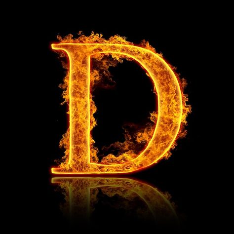 Fire Alphabet, D Letter Design, D Letter Images, Fire Font, Alphabet Letters Images, Dj Logo, Alphabet Photos, Alfabet Letters, Fire Image