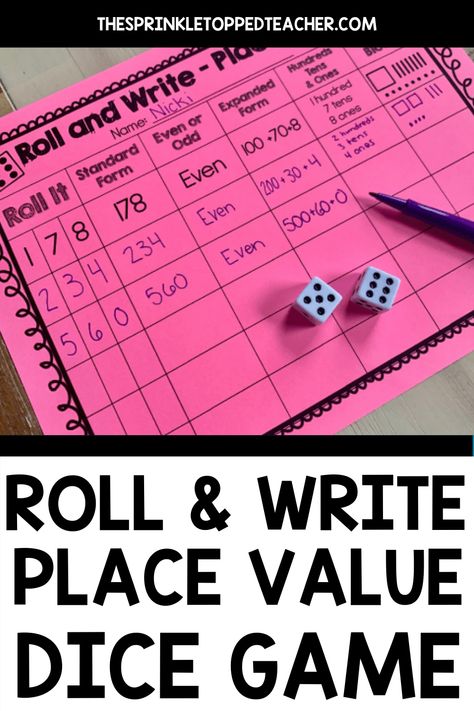 Second Grade Place Value Games, 3rd Grade Math Common Core Standards, Place Value Review 3rd Grade, 3rd Grade Place Value Activities, Fun Ways To Teach 3rd Grade Math, Place Value Small Group Activities, Number Sense Games 3rd Grade, Place Value Escape Room, Math Dice Games 1st Grade