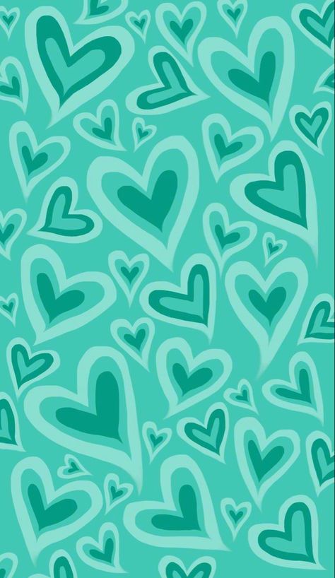 Turquoise Phone Wallpaper, Preppy Walpappers For Ipad, Cute Wallpapers Teal, Teal Hearts Wallpaper, Fun Patterns Background, Trendy Phone Backgrounds Patterns, Pretty Patterns Wallpaper, Blue And Green Wallpaper Iphone, Cute Teal Wallpaper Iphone