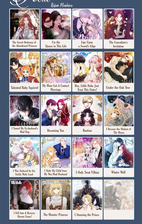 Royalty Manhwa Recommendations, Wholesome Manhwa Recommendations, Adult Manhwa List, Villainess Manhwa Recommendations, Smüt Manhwa Recommendation, She's Literally Me Characters, Best Manhwa To Read, Best Manhwa Romance, Royalty Manhwa