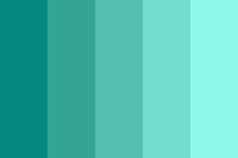 Aqua Color Palette, Color Cian, Palette Organizer, Tiffany Blue Color, Tiffany Green, Turquoise Color Palette, Powerpoint Backgrounds, Color Mood, Seafoam Color