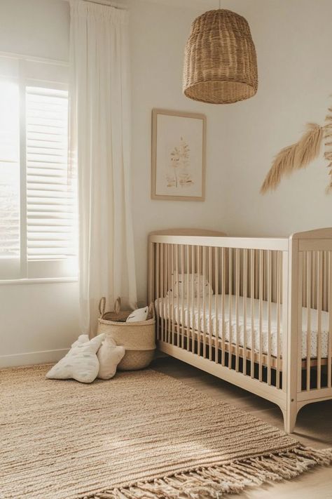 Welcome guests with a stylish and inviting neutral entryway. Combine soft hues of beige and white with natural wood elements for a warm and welcoming first impression. 🚪🌿✨ #NeutralEntryway #WelcomingSpaces #HomeDecor #FirstImpressions Neutral Guest Room, Neutral Entryway, Beige Nursery, Baby Zimmer, Baby Room Inspiration, Nursery Baby Room, Hello Baby, Double Bedroom, First Impression