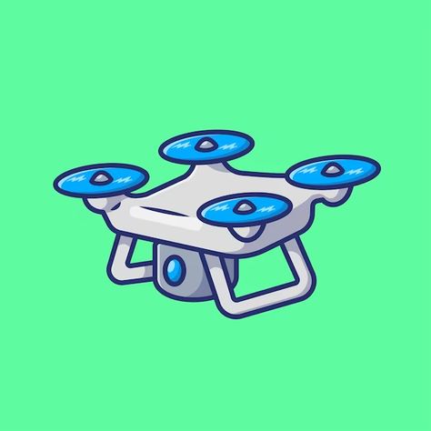 Catalyststuff | Freepik Drone Illustration, Illustration Technology, Drone Flying, Flying Drones, Drones Concept, Vector Icons Illustration, Icon Illustration, Cartoon Styles, Premium Vector