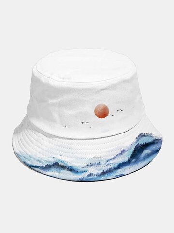 Bucket Hat Painting, Bucket Hat Inspo, Mens Beret Hat, Art Booth, Anime Tote Bag, Bucket Hat For Men, Chinese Ink Painting, Mens Beret, Designer Baseball Caps