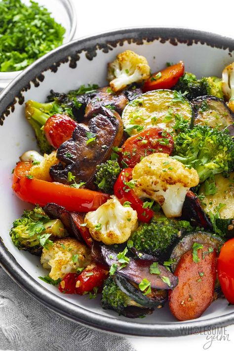 Sauteed Vegetables Recipe (20 Minutes!) - Wholesome Yum Sauteed Vegetables Recipe, Healthy Chicken Meal Prep, Wholesome Yum, Healthy Vegetable Recipes, Roasted Vegetable Recipes, Vegetable Side Dishes Recipes, Healthy Food Dishes, Chicken Meal Prep, Sauteed Vegetables