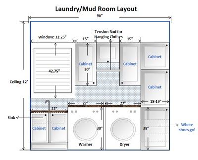 AM Dolce Vita: Laundry Mud Room Makeover: Taking the Plunge Outside Laundry Room, Laundry Room Layout, Room Layout Design, Narrow Laundry Room, Basement Laundry Room, Laundry Room Flooring, Basement Laundry, Mudroom Laundry Room, Laundry Room Layouts