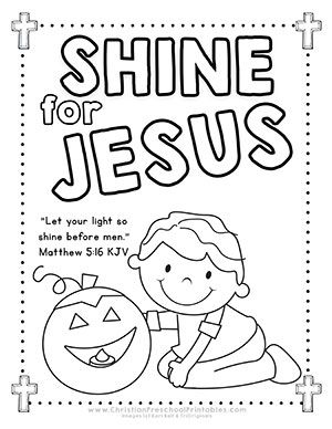 Halloween Bible Printables for Outreach Ministry. Shine for Jesus, Let Your Light Shine Before Men, Pumpkin Prayer, Parable, Tracts Christian Halloween Crafts, Christian Halloween, Christian Preschool, Sunday School Coloring Pages, English Adjectives, Ocean Unit, Children's Church Crafts, Study Plans, Fall Coloring