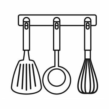 Kitchen Tools Drawing, Spa Drawing, Hen Drawing, Cooking Png, Tool Logo, Kitchen Icon, Food Promotion, Kitchen Drawing, Drawing Png