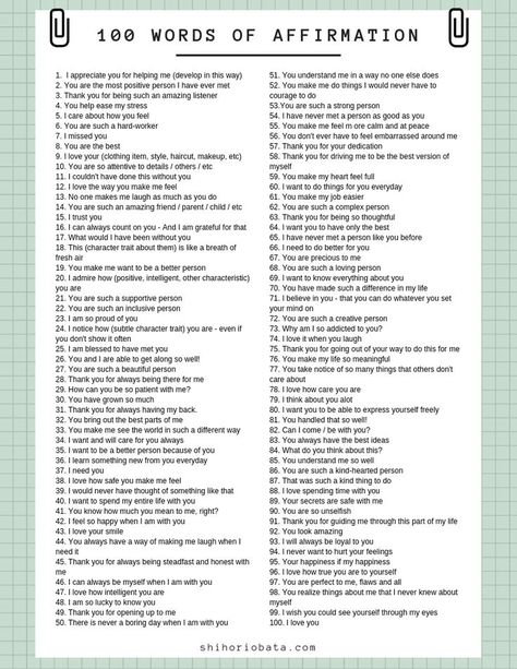 100 Words of Affirmation Love Language (Free Printable List) #affirmations #love #printables // Love Language, Words of Affirmation, Be Kind 100 Words Of Affirmation, Affirmation Love Language, Words Of Affirmation Love Language, Types Of Love Language, Affirmation Love, 365 Jar, Hadiah Diy, Reasons I Love You, Reasons Why I Love You