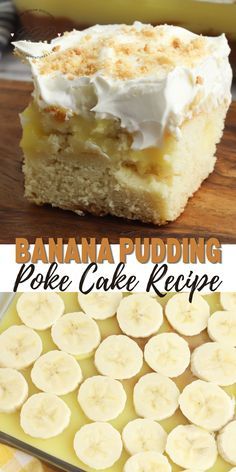 Banana Pudding Cupcakes, Banana Pudding Poke Cake, Banana Pudding Desserts, Pudding Cupcakes, Pudding Poke Cake, Poke Cake Recipe, Banana Pudding Cake, Keto Treats, Banana Dessert Recipes