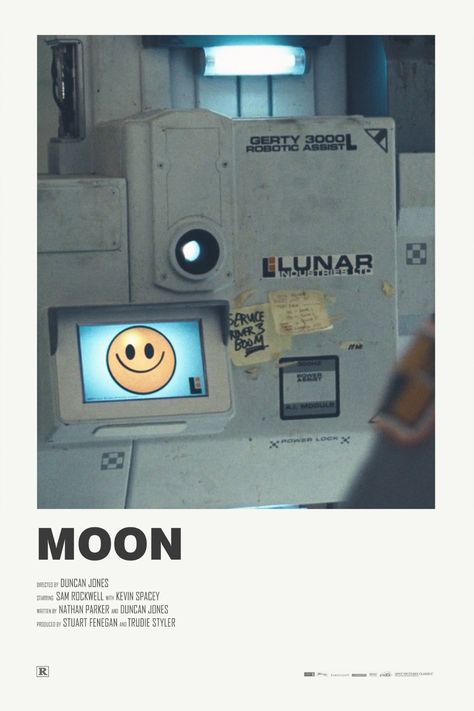 Graphic Design Movie Posters, Moon Movie Poster, Moon Film, Moon Movie, Minimal Posters, Movie Wall, Best Movie Posters, Film Posters Minimalist, Film Poster Design