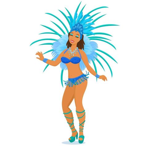 una hermosa chica de carnaval con un disfraz de festival está bailando Carmen Miranda, South America, Premium Vector, Carnival, Princess Zelda, Clip Art, Festival, Zelda Characters, Fictional Characters