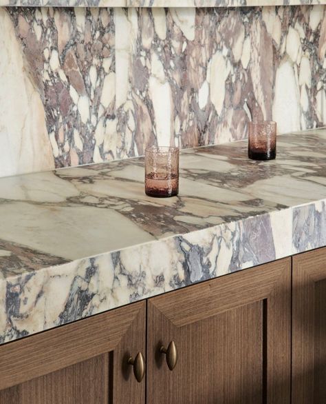 Noble Elements (@noble_elements) • Instagram photos and videos Viola Marble Kitchen, Office Reception Desk Designs, Marble Reception, Marble Bench, Office Reception Desk, Commercial Space Design, Rose Marble, Viola Marble, Ray White