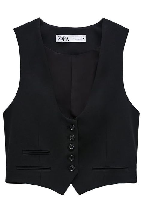 Zara Tailored Waistcoat, Tailored Vest, Outfit Png, Boy Clothes, Dream Clothes, Back Strap, Fall Fashion, Capsule Wardrobe, Aesthetic Clothes