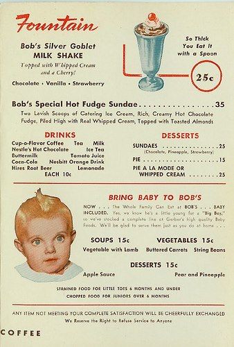 Original Bob's Big Boy Menu Hot Chocolate Fudge, Diner Menu, 50s Diner, Vintage Diner, Menu Inspiration, Vintage Menu, Vintage Restaurant, Food Ads, Soda Fountain