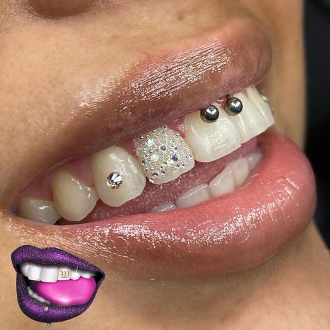 Chandelier Tooth Gem, Teeth Rhinestones, Teeth Jewels, Mouth Jewelry, Teeth Gems, Nice Smile, Tooth Gems, Grills Teeth, Teeth Implants