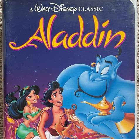 1992 Aladdin VHS Robin Williams Quotes About Magic, Disney Vhs Tapes, Magical Books, Aladdin 1992, Magic Lamp, Magic Quotes, Magical Book, Video Tapes, Disney Aladdin