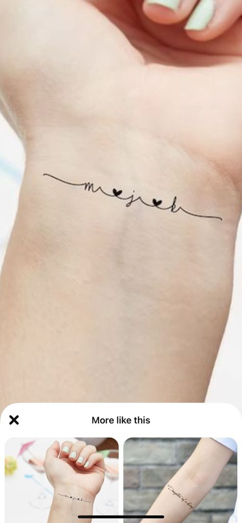 Four Daughters Tattoo, Intertwined Initials Tattoo, A Tattoo For My Husband, Tatoo Ideas Of Your Kids, Delicate Family Tattoo, Simple Tattoos For Children Mom, Tattoo Ideas Female For Family, 4 Sons Tattoo For Mom, Small Tattoo Ideas Family