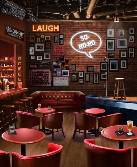 Resto Bar Interior Design, Pub Restaurant Interior, Vintage Bar Decor Ideas, Bar Themes, Bar Lounge Design, Deco Cinema, Resto Bar, Cor Rose Gold, Pub Interior