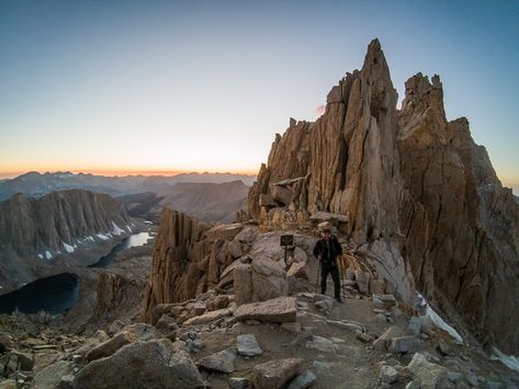 Views from Trail Crest on the Mt Whitney Trail -- northtosouth.us Hike Trail, Mt Whitney, Safe Trip, Mount Whitney, Pine Lake, Visit California, Travel Wishlist, Sunset Pics, Sequoia National Park