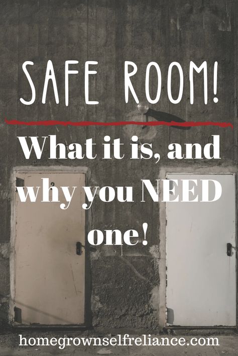 Diy Safe Room, Safe Rooms In Houses, Safe Room Ideas, Underground Storm Shelters, Safe Room Doors, Prepper Food, Panic Rooms, Storm Shelter, Secret Place