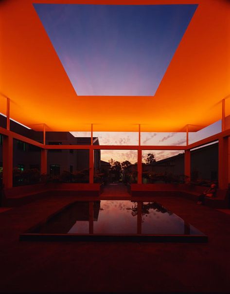 IV. Of Light and Shadow - Fundamentals of Architecture for beginners (Juhani Pallasmaa and Steven Holl on Enmeshed Experience) | Blogs | Archinect James Turrell Guggenheim, James Turrell Architecture, James Turrell Art, Night Park, Sunset Garden, 1980s Decor, Pomona College, James Turrell, Light And Space