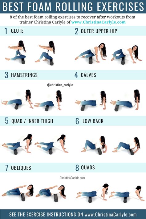 Frugal Minimalism, Minimal Workout, Benefits Of Foam Rolling, Foam Rolling Exercises, Roller Exercises, Christina Carlyle, Keto Workout, Yoga Foam Roller, Roller Workout