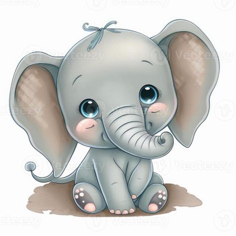 Cute Elephant Drawings, Cute Elephant Illustration, Baby Elephant Painting, Elephant Cartoon Images, Baby Elephant Cartoon, Cute Elephant Cartoon, Baby Elephant Drawing, Elephant Clip Art, Elephant Cartoon