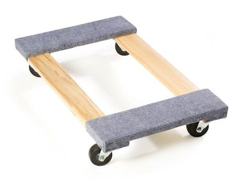 The next time you need to move something big and heavy in the workshop or around the house, save your back and build yourself a workshop dolly. Furniture Dolly, Woodworking Shows, Woodworking Business, Woodworking Storage, Bob Vila, Woodworking Basics, Intarsia Woodworking, Woodworking Box, Woodworking For Kids