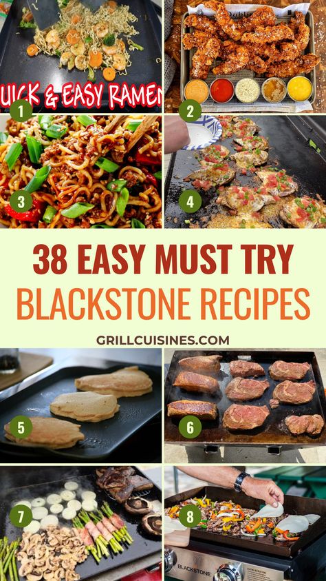 38 best Blackstone Recipes you must try this summer. I have shared griddle recipes for dinner, lunch, breakfast, and dessert ideas. Enjoy some delicious grilled food this summer on your Blackstone griddle! Ideas For Blackstone Grill, Blackstone Grill Area On Deck, Dinner Ideas Griddle, Flat Iron Grill Ideas, Blackstone Griddle Healthy Recipes Dinners, Dinner Ideas Blackstone Grill, Dinner Recipes For Blackstone Griddle, Healthy Dinner Blackstone, Dinner On Flat Top Grill