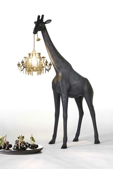 https://www.boredpanda.com/giant-giraffe-chandelier-lamp-marcantonio-qeeboo/?utm_source=facebook Giraffe Lamp, Dimmable Floor Lamp, Indoor Floor Lamps, Pink Giraffe, Outdoor Chandelier, Teddy Boys, Outdoor Floor Lamps, Contemporary Floor Lamps, Black Table Lamps