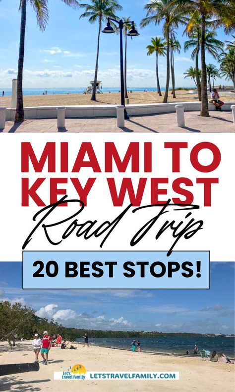 Are you looking for a sunny, tropical destination for your Christmas vacation? Look no further than going on a Miami to Key West road trip! In this article, I want to share with you a Florida Keys itinerary with some of the best stops on a Keys West road trip so that you can plan out your fun getaway before making your Key West drive map for your trip. Check it out on our blog! Miami To Florida Keys Trip, Miami To Key West Road Trip Itinerary, Florida Keys Itinerary, Miami To Key West Road Trip, Key West Road Trip, Key West Map, West Road Trip, Key West Florida Vacation, Florida Beach Resorts